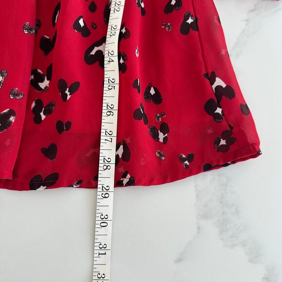 Target Art Class Girls Dress Red Cheetah Print Size Large 10/12 - Picture 2 of 7